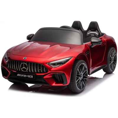 Акумулаторна кола JJ Mercedes SL63, двуместна червен металик