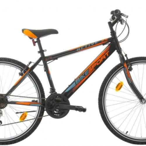 Велосипед Bikesport Active 26, черен/орранжев