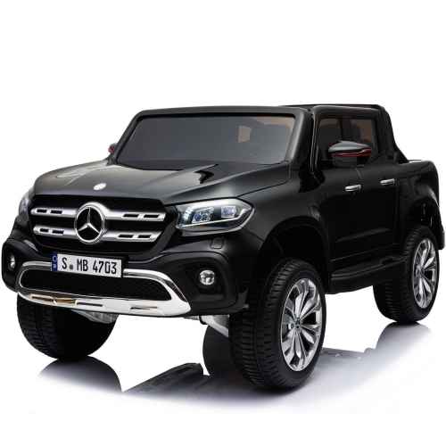 Акумулаторен джип JJ Mercedes X-Class 4x4, двуместен черен