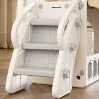 Мини детска крепост за игра с пързалка Feelkids, сива-ob0Do.jpeg