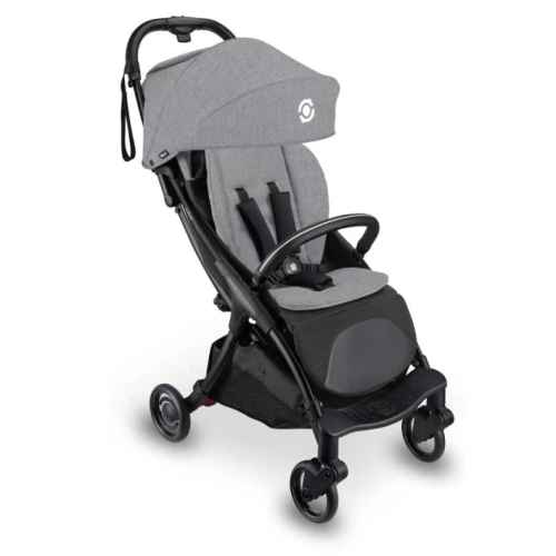 Лятна бебешка количка Globber Stroll Lite, сива