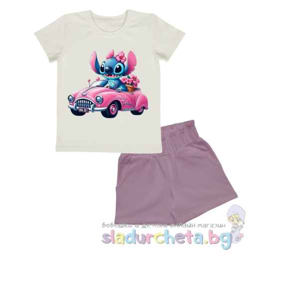 Комплект от 2 части Светли - тениска и къс панталон-og9Mx.jpeg