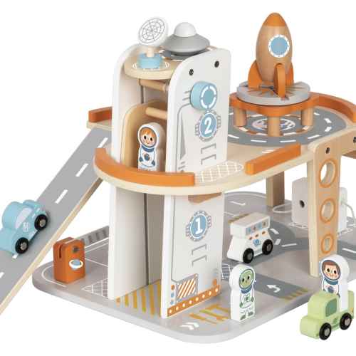 Дървена писта Tooky Toy Space Station