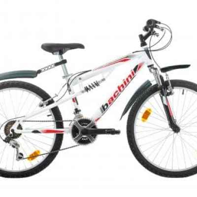 Детски велосипед Bachini Speed FSP 24, бял/ червен