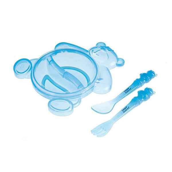 Комплект за хранене Canpol Мече 6м+ 3 части, синьо-p6fC7.jpg