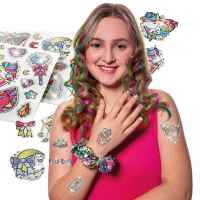 Творчески комплект Totum, Тебешир за коса и бляскави татуировки, 8 части-p9hH6.jpeg