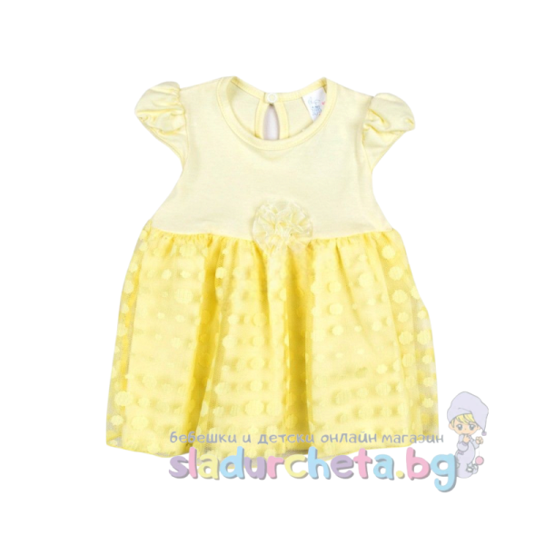 Бебешка рокля Светли, жълта-pHMrC.png