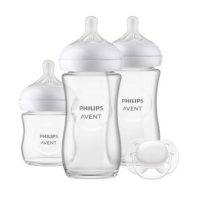 Комплект за бебе Philips AVENT с 3 стъклени шишета за хранене Natural Response, 0м+, 1м+, с биберони без протичане и залъгалка-pIY40.png