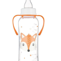 Шише с дръжки Canpol-Babies CUTE ANIMALS, Лисица оранжево 250 мл-pOC1R.png