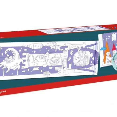 Творчески комплект Hape, Хартиена ролка за оцветяване, Фантастичен замък