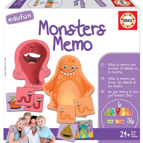 Пъзел Educa, Мемо чудовища