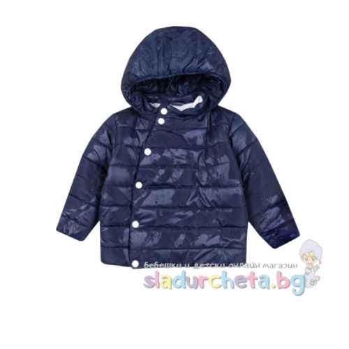 Детско яке Вега-М, тъмносиня щампа