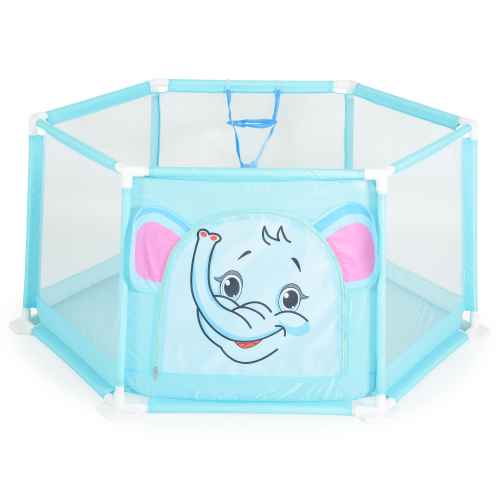 Бебешка кошара за игра MONI Toys с 50 топки, BLUE 146см