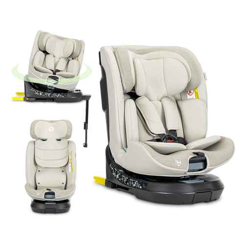 Столче за кола Lorelli Solaris i-Size ISOFIX Support Leg 360, Beige
