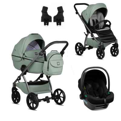 Комбинирана бебешка количка 4в1 Tutis Uno5+, 039 Sage