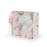 Бебешко одеяло Cangaroo с играчка Unicorn rainbow 90/75 см-pqGO7.jpg