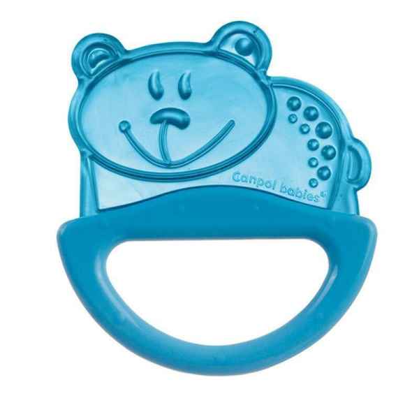 Силиконова дрънкалка с мека чесалка 0м+ Canpol, синьо мече-psMdv.jpg