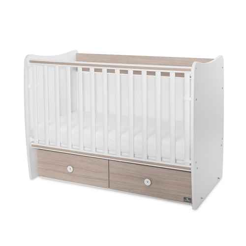 Бебешко легло Lorelli Matrix New 60/120, Бяло/Кехлибар - 2BOX