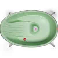 Комплект бебешка вана и стойка OK Baby Бела, зелена-q39kn.jpg