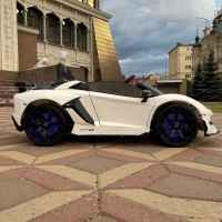 Акумулаторна кола JJ Lamborghini Aventador SVJ 24V, с дрифт функция, двуместна бял металик-q7oQK.jpeg