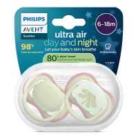2 бр. залъгалки Philips Avent Ultra Air 6-18м ден и нощ, неутрални-qA0TN.jpeg