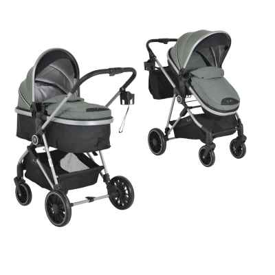 Комбинирана бебешка количка Moni Kali, маслиново зелен