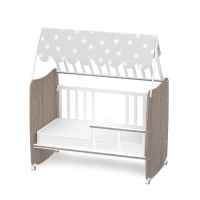 Бебешко легло Lorelli Stars 60x120 см, Бяло+Кафе-qBP9g.jpeg