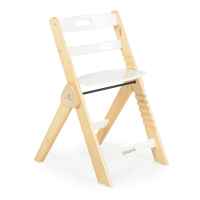 Дървено столче за хранене Cangaroo Caramel, бяло-qCfwv.jpeg