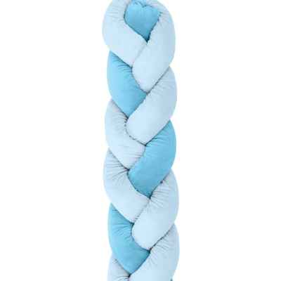 Плетен плюшен обиколник 3 плитки Kikka Boo, 210см, Blue