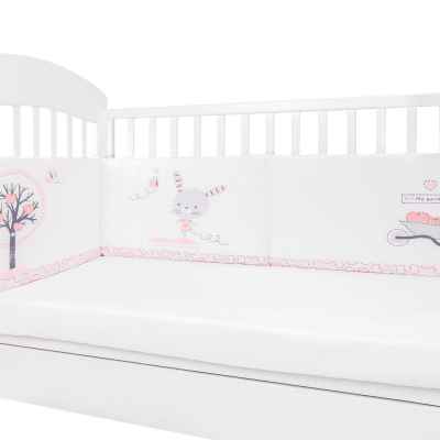 Обиколник с дунапрен Kikka Boo Pink Bunny, 210см