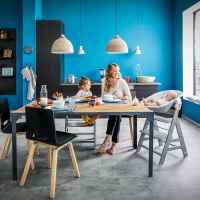 Шезлонг за столче за хранене 2в1 Hauck Alpha+ Bouncer, Stretch beige-qfF3I.jpeg