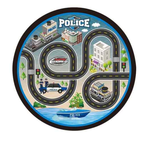 Подложка за игра Gearbox, с колички Полицейски