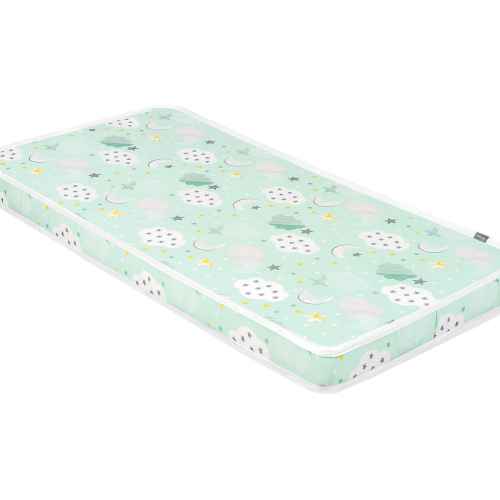 Детски матрак Kikka Boo Fantasia Clouds Mint, 60x120x7см