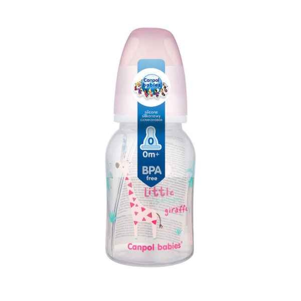 Шише за хранене Canpol Transparent 3м+ 120мл, розово-rAanA.jpg