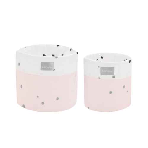 Комплект кош за аксесоари 2 бр Kikka Boo, 22см и 18см Bear with me Pink