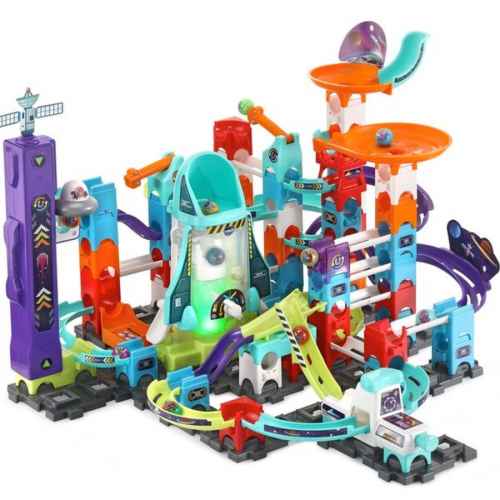 Комплект за игра Vtech, Marble Rush, Магнитна магическа писта, 120 части