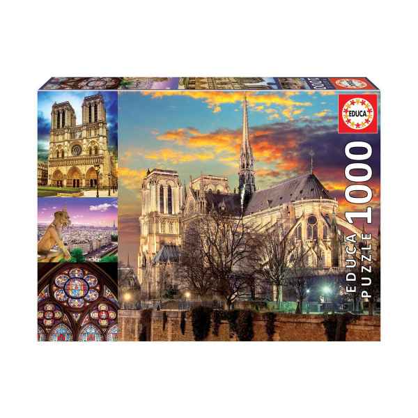 Пъзел Educa, Нотр Дам Колаж, 1000 части-rLipU.jpeg