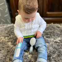 Комплект бебешки гребен и четка за коса Playgro Gentle Touch, 0м+-rO00Z.jpeg