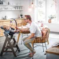 Шезлонг за столче за хранене 2в1 Hauck Alpha+ Bouncer, Deluxe melange grey-rbEfx.jpeg