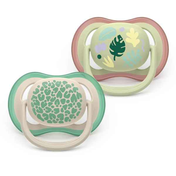 2 бр. залъгалки Philips Avent Ultra Air 6-18м дизайн листа, неутрални-rmjno.jpeg