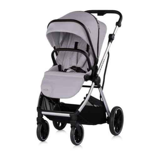 Комбинирана бебешка количка 3в1 Chipolino Аурора, платина