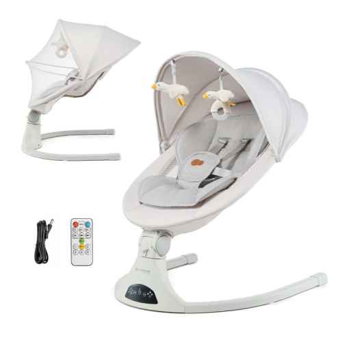 Бебешки шезлонг KinderKraft Tulsy, beige