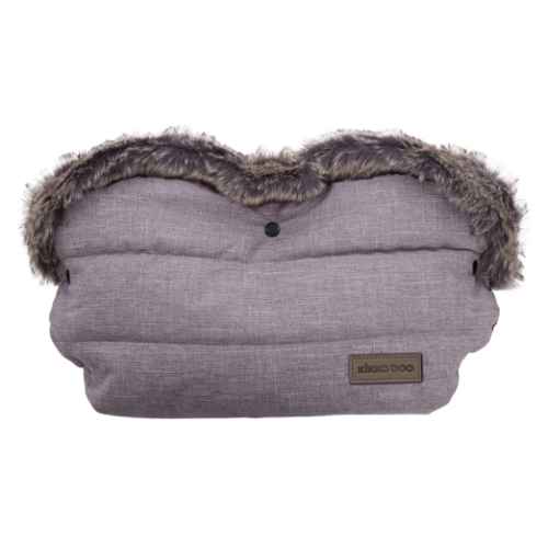 Ръкавица за количка Kikka Boo Fur, Melange Grey