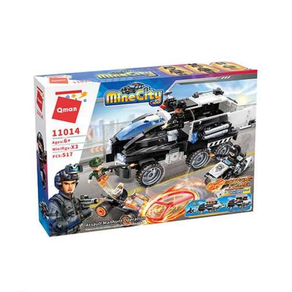 Конструктор Qman, Полицейски спасителен автомобил, 517 части-sLnYq.jpeg