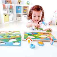 Дървен пъзел 3 в 1 Hape, Слънчевата долина, 12 части-sRkWI.jpeg