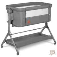Бебешка кошара Next to me 3 в 1 Lionelo Leonie Plus люлееща се, Grey Stone-siiSH.jpeg