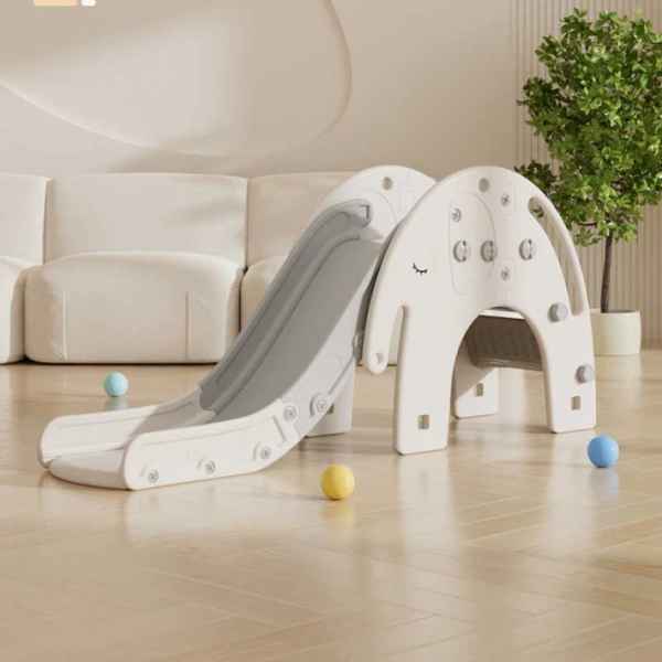 Детска пързалка с баскетболен кош Feelkids, Слонче сива-spOHY.jpeg