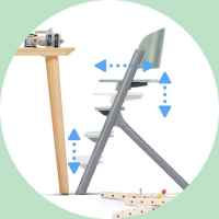 Столче за хранене KinderKraft LIVY, зелено-tAbso.jpg