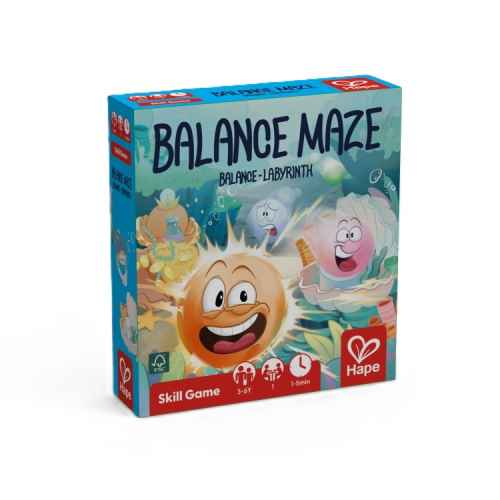 Настолна игра Hape, 2в1 Лабиринт