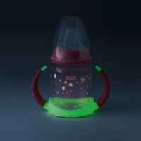Чаша с мек накрайник NUK First Choice Glow in the Dark 150мл. 6-18м., синя-tN0q3.jpeg